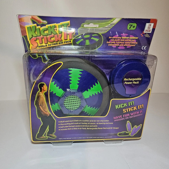 Kick It Stick It Hover Action Air Puck by Can You Imagine Hard to Find New Box b - Picture 1 of 6